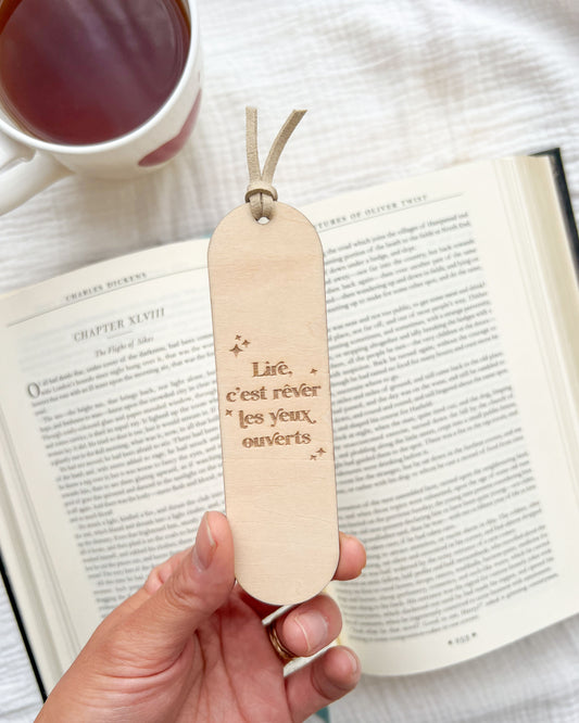 Marque-page « Lire, c'est rêver les yeux ouverts »