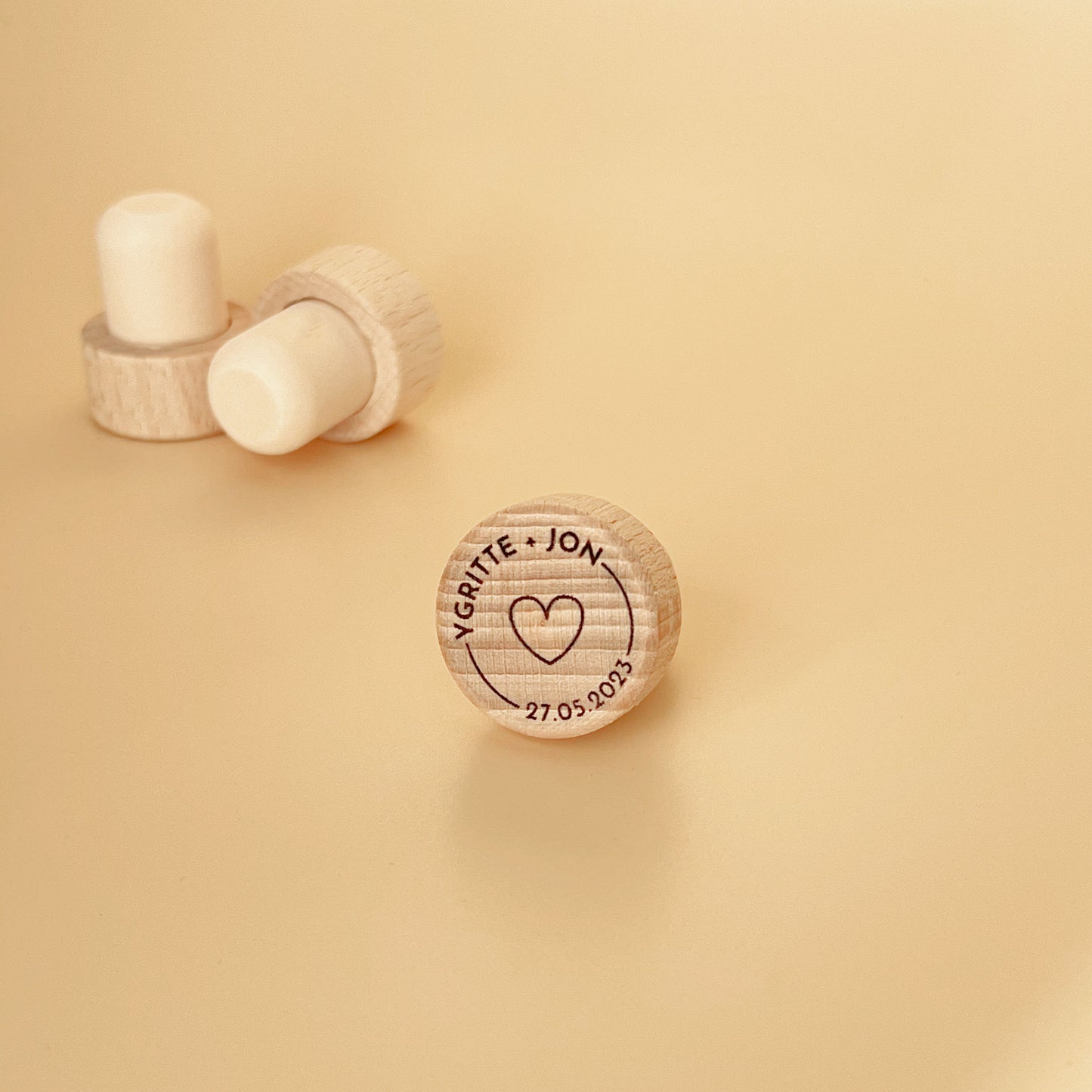 Bouchon de bouteille Coeur