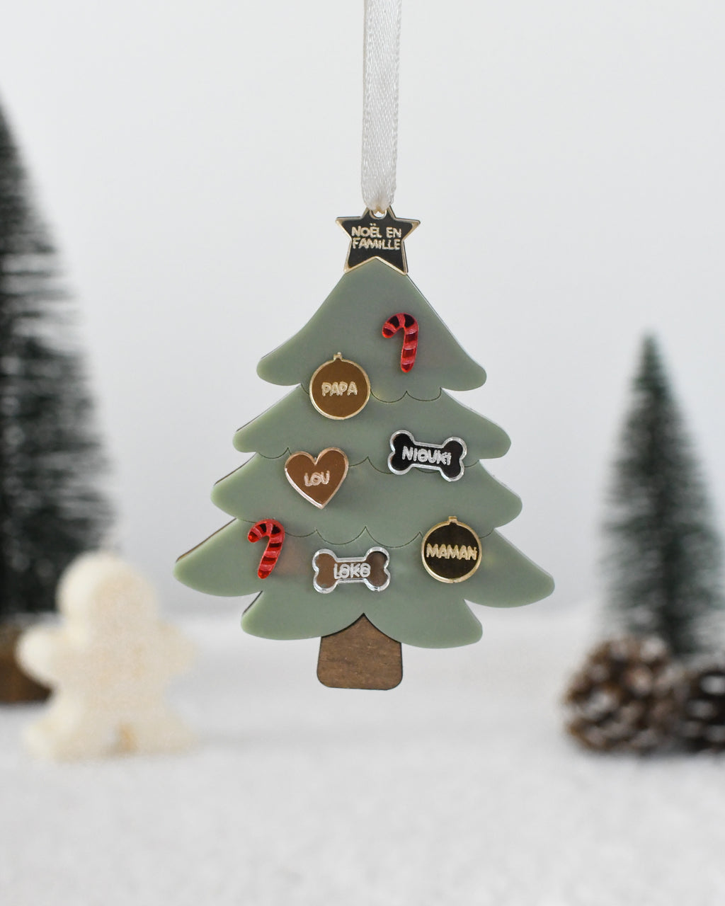 Suspension DIY Sapin de famille