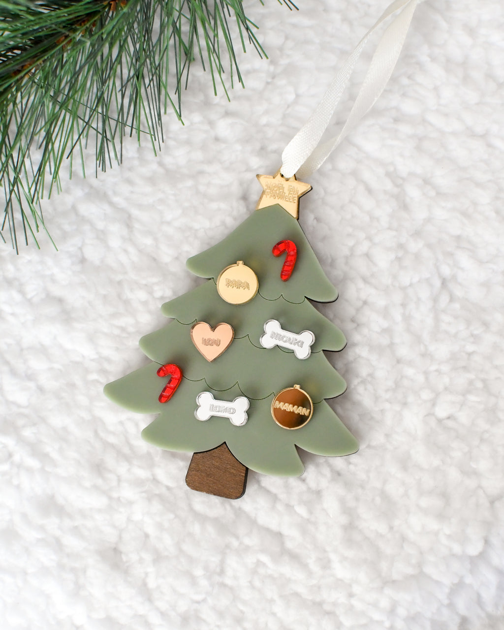 Suspension DIY Sapin de famille