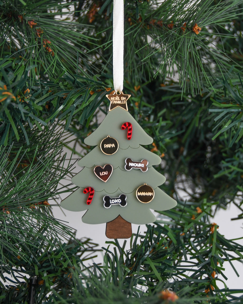 Suspension DIY Sapin de famille