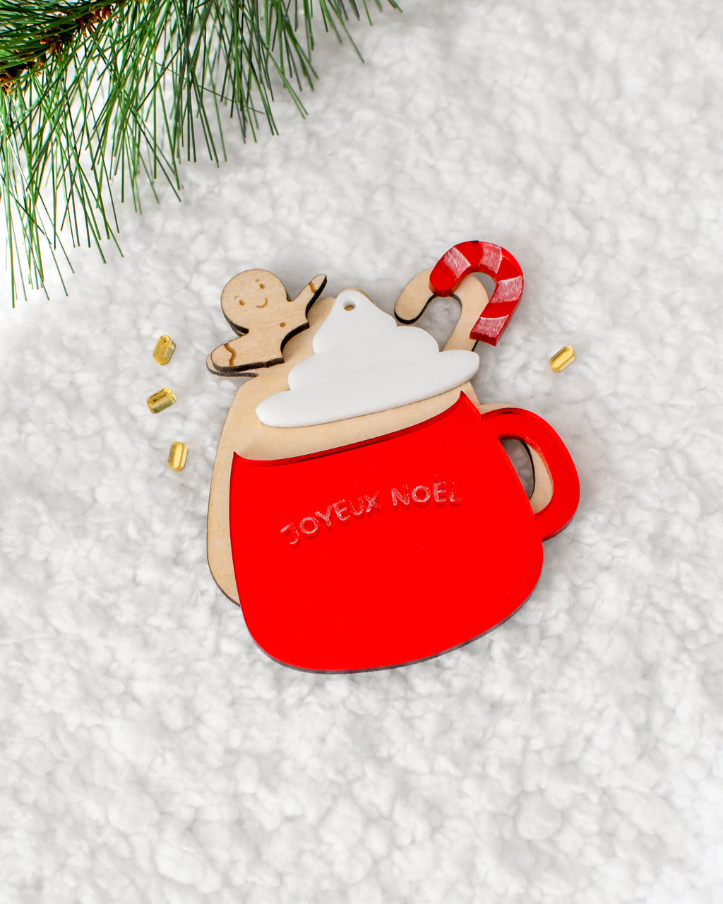 Suspension DIY Tasse de Noël gourmande