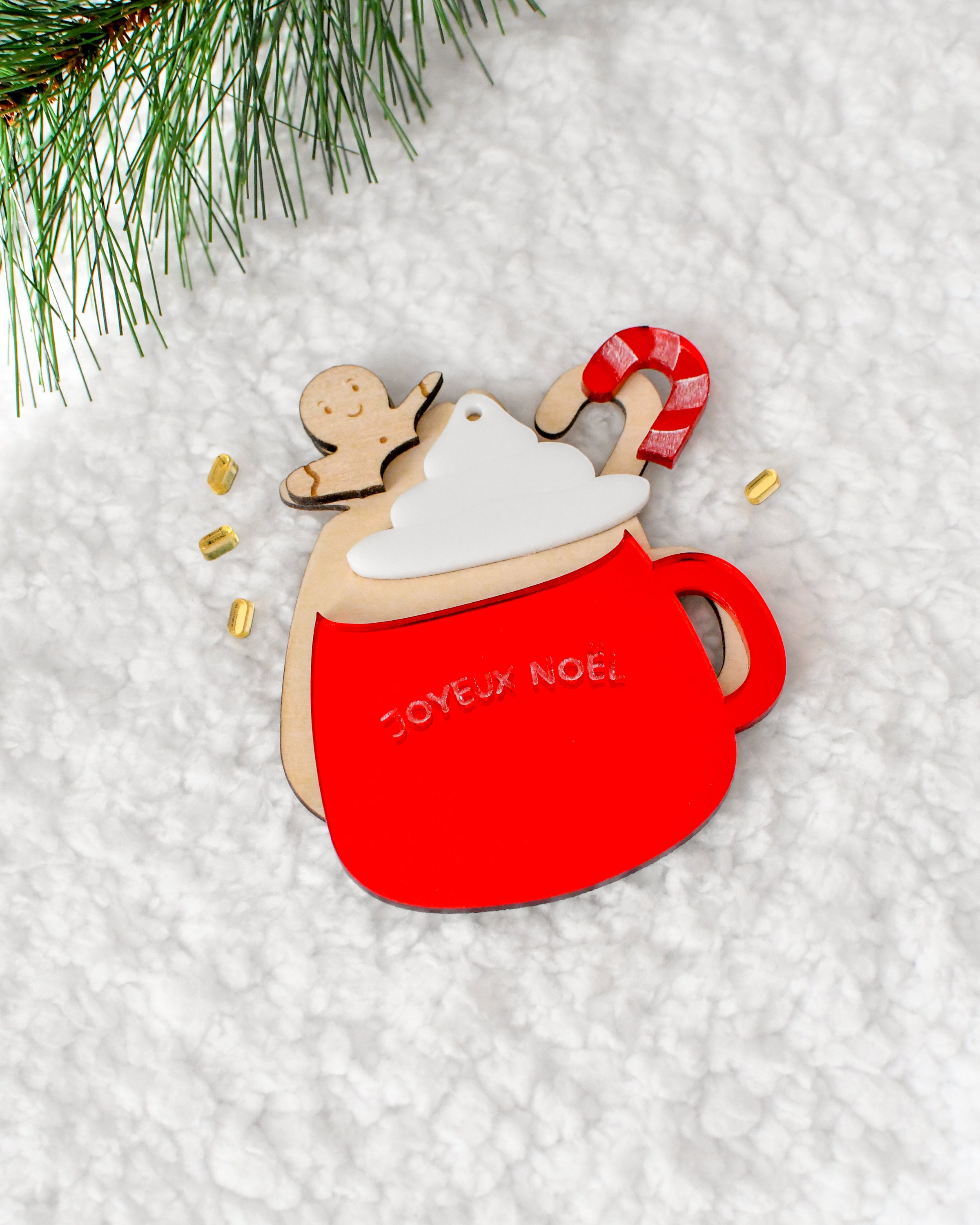 Suspension DIY Tasse de Noël gourmande