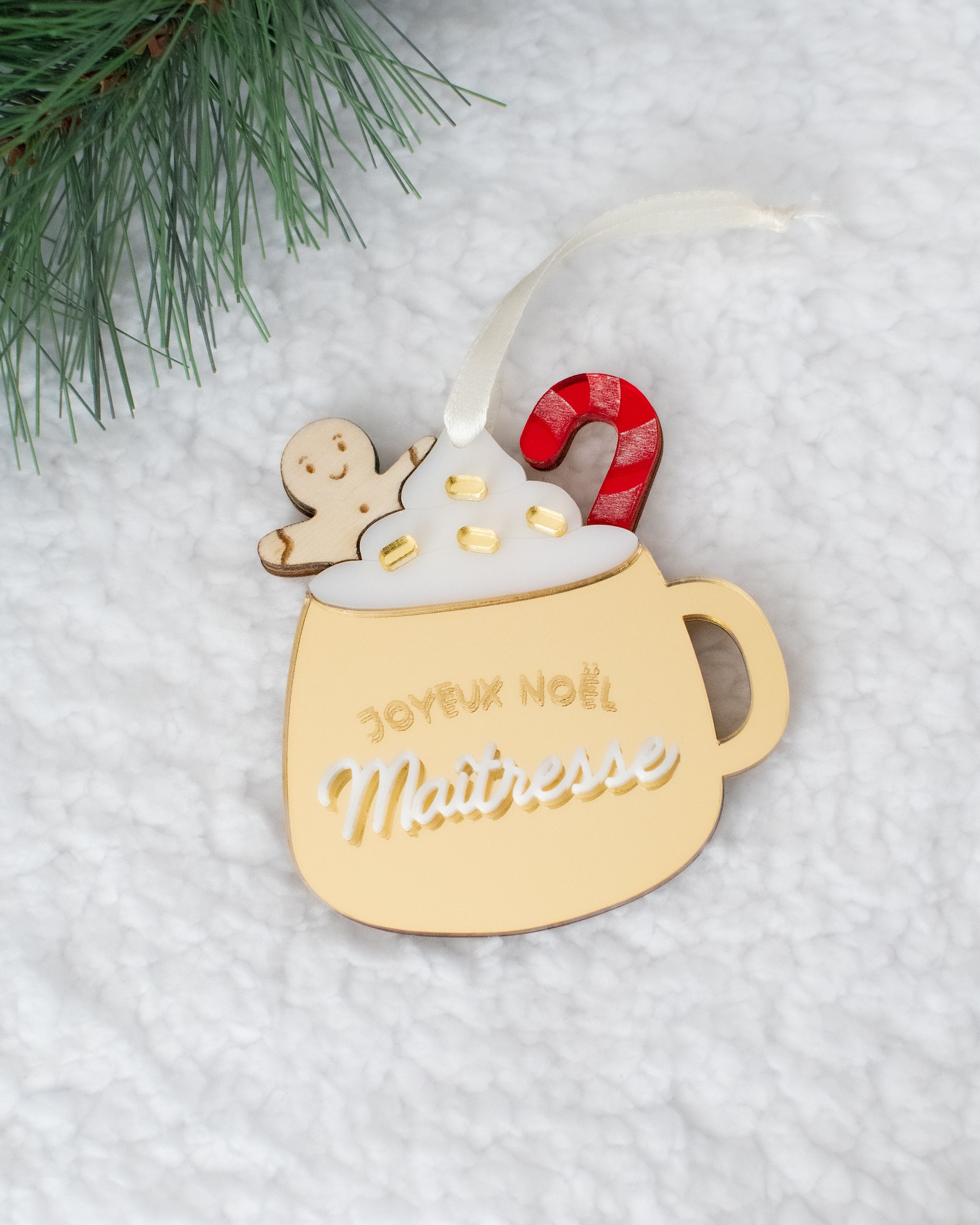 Suspension DIY Tasse de Noël gourmande