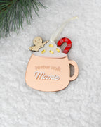 Suspension DIY Tasse de Noël gourmande