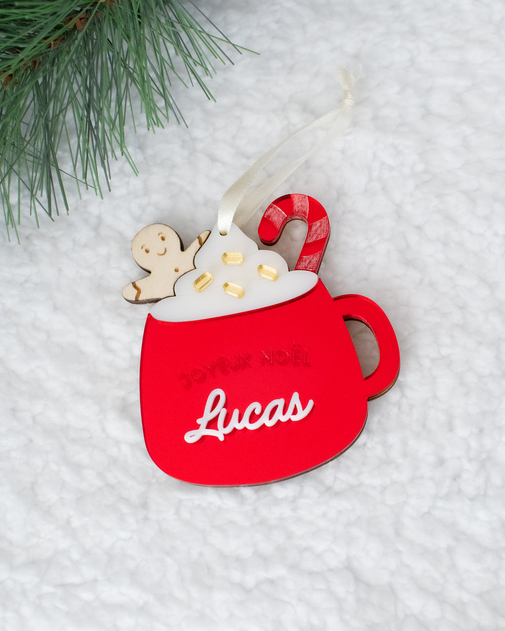 Suspension DIY Tasse de Noël gourmande