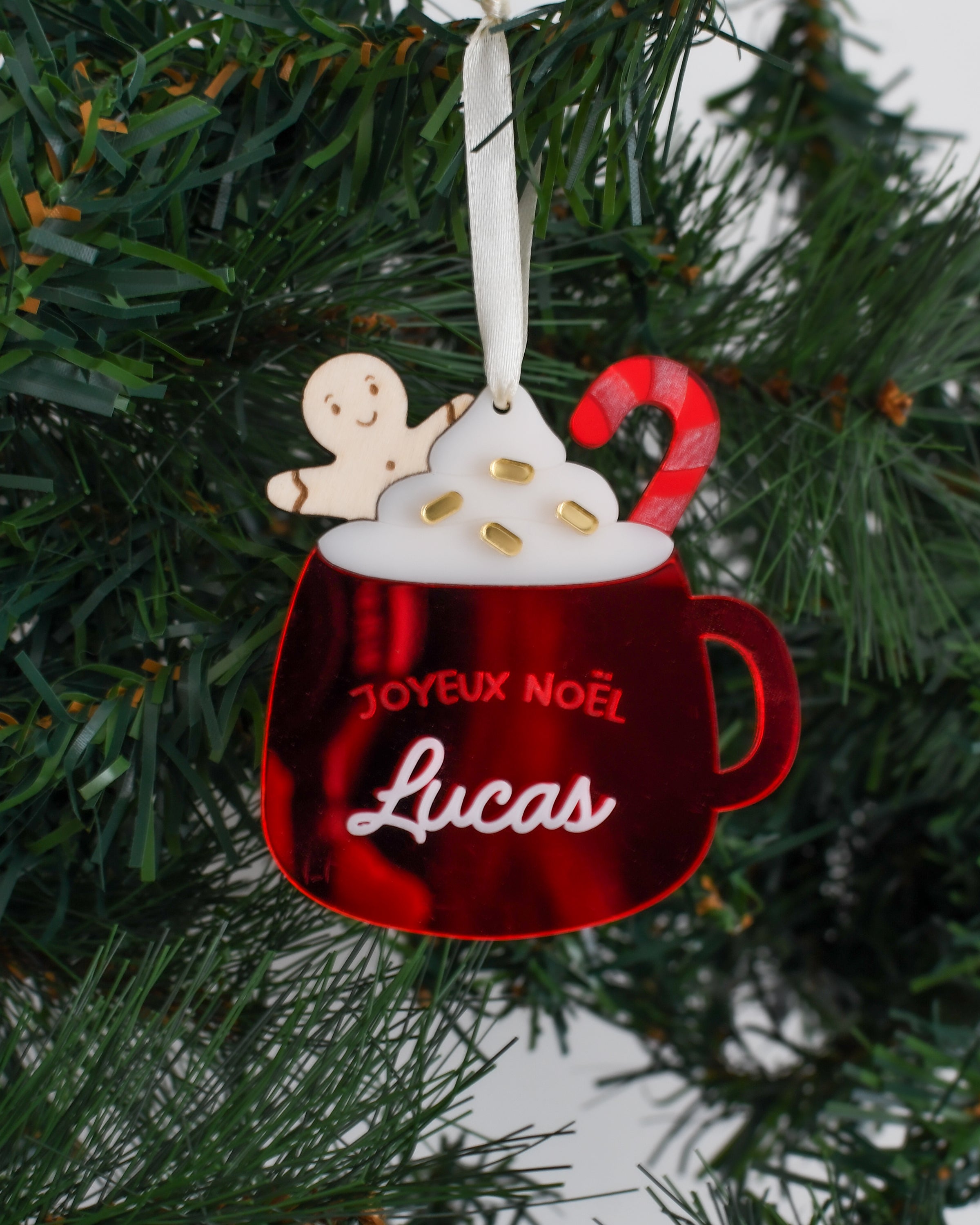 Suspension DIY Tasse de Noël gourmande