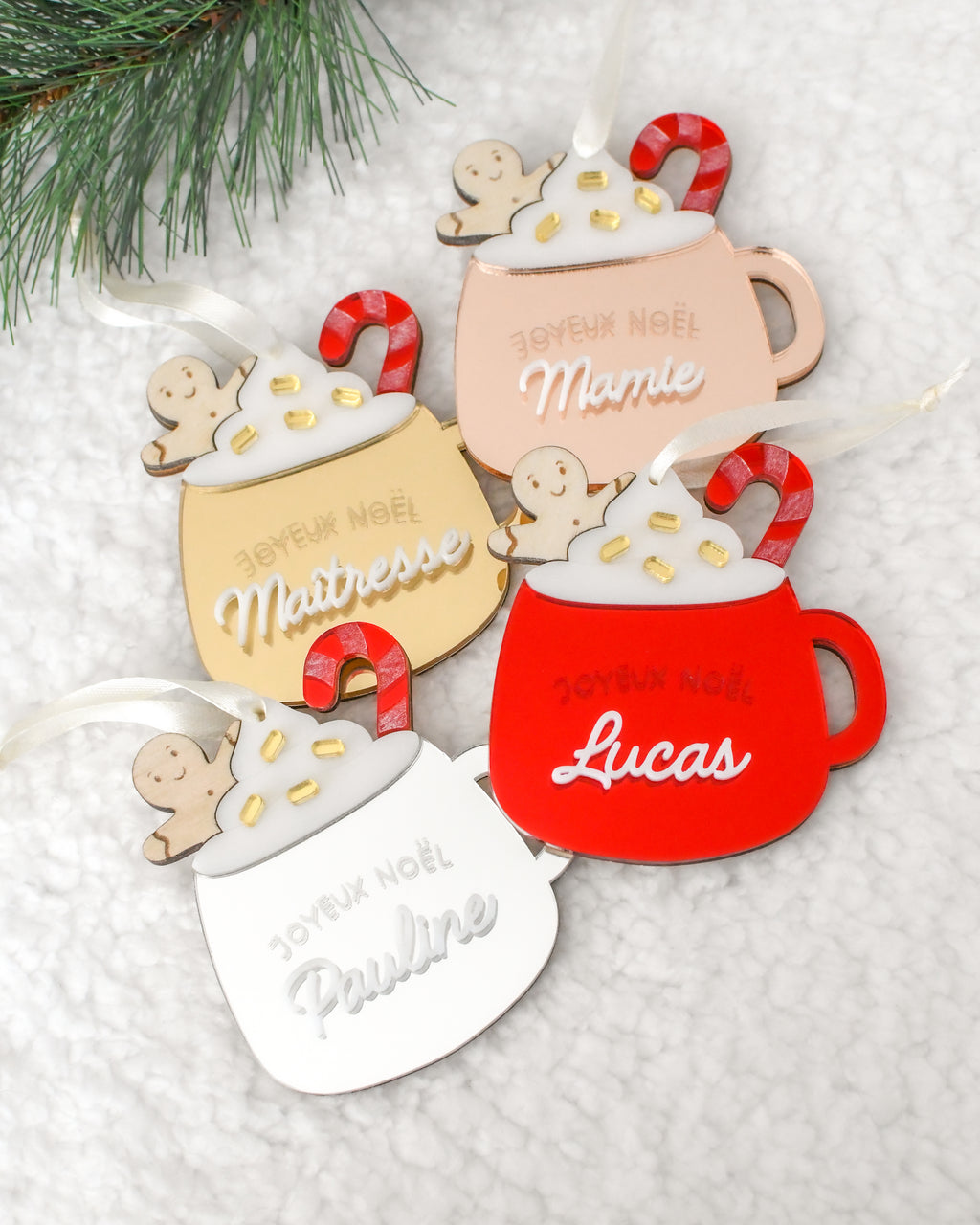 Suspension DIY Tasse de Noël gourmande