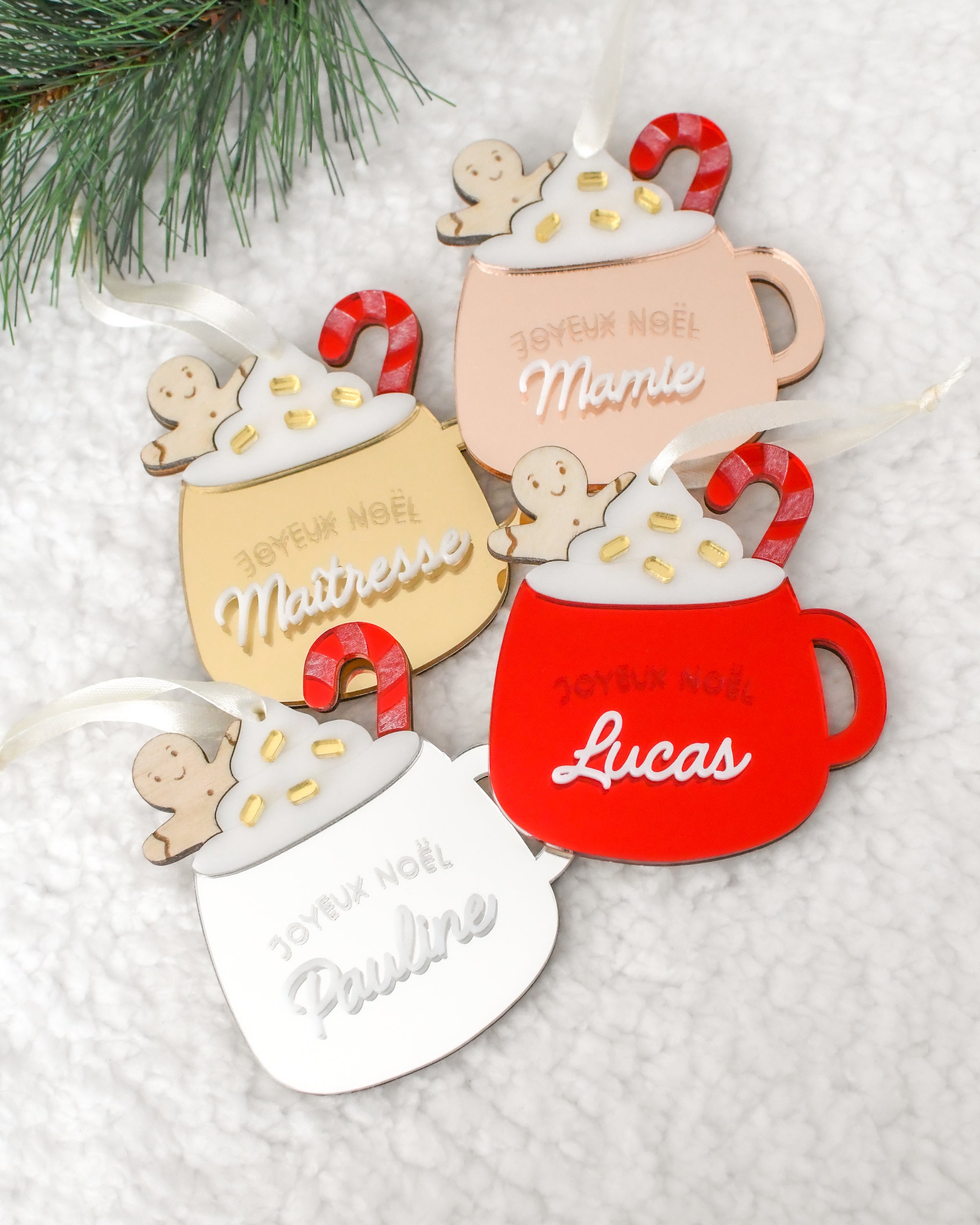 Suspension DIY Tasse de Noël gourmande