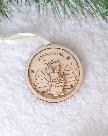 Boule de Noël Lapin