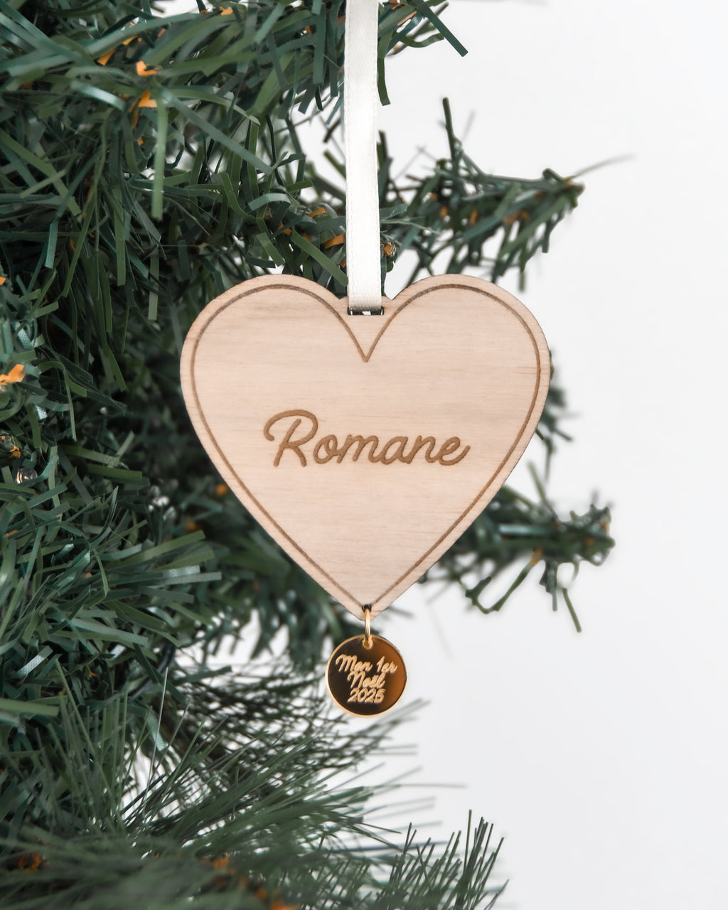 Boule de Noël Minimal Coeur