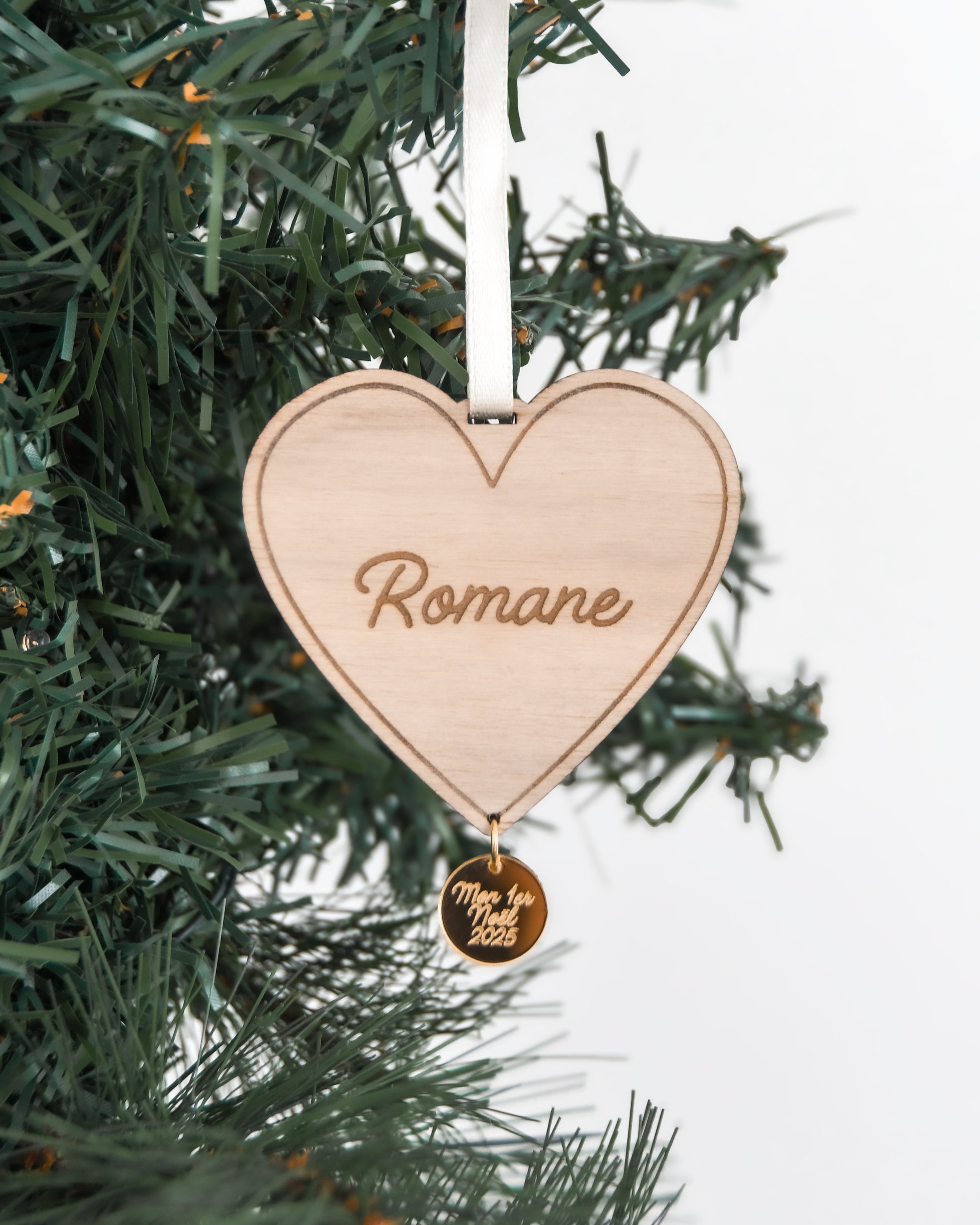 Boule de Noël Minimal Coeur