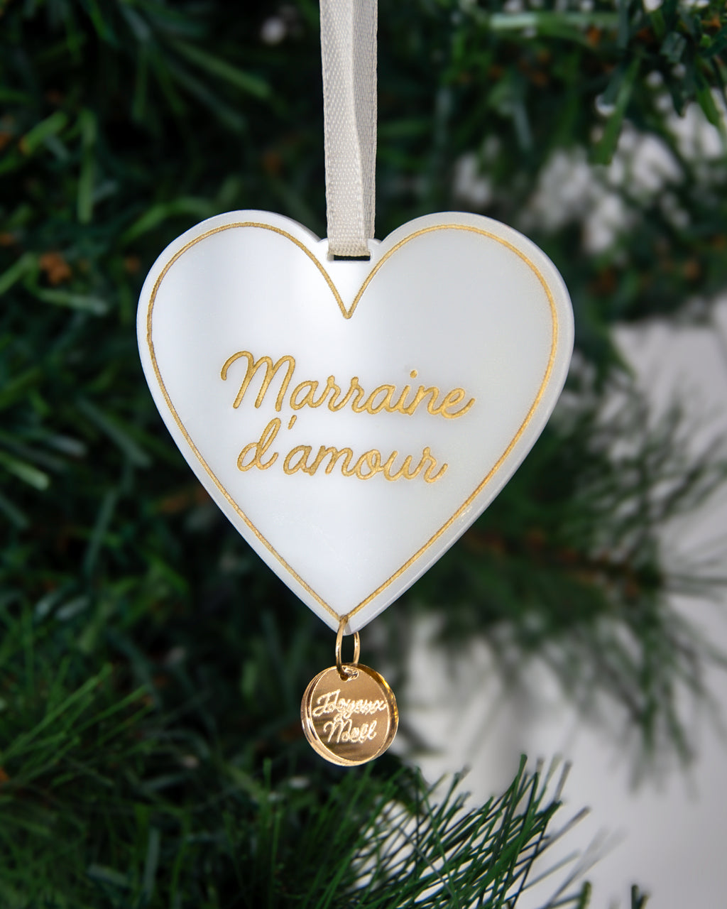 Boule de Noël Minimal Coeur