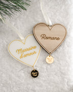 Boule de Noël Minimal Coeur