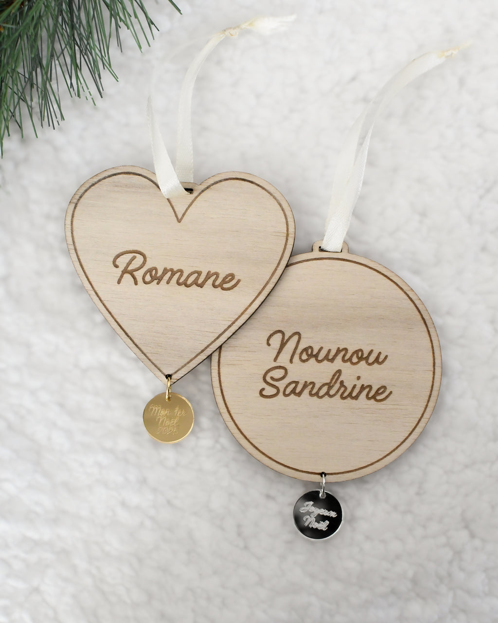 Boule de Noël Minimal Coeur