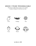 Brosse ou peigne à cheveux personnalisable