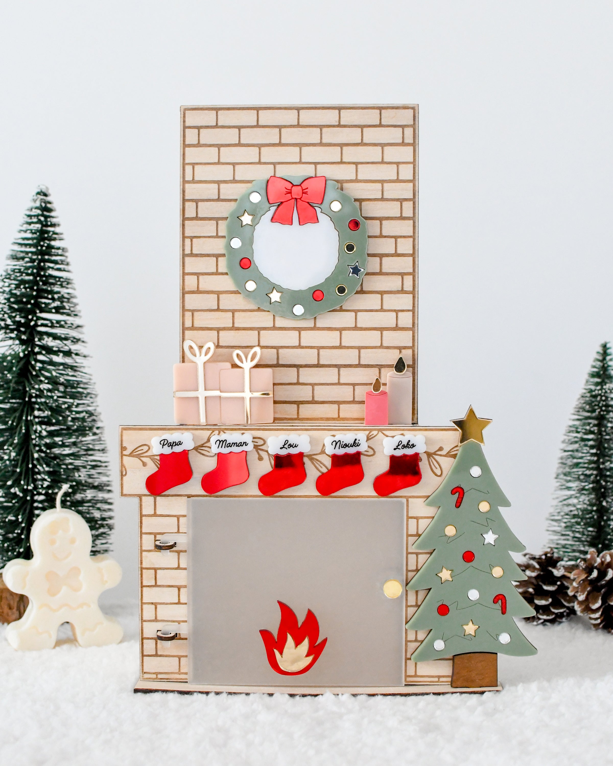 Cheminée magique de Noël - Décompte de Noël, activités et surprises