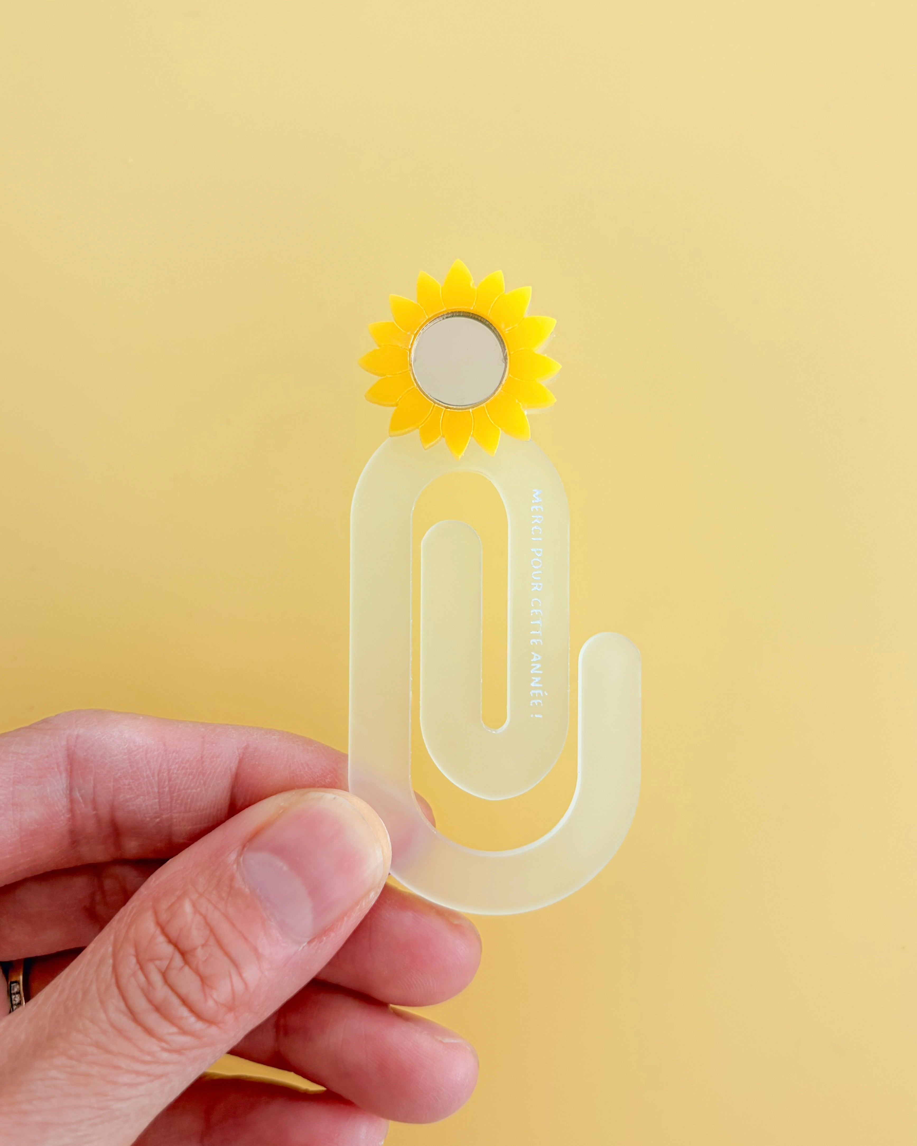 Marque-page Trombone Tournesol