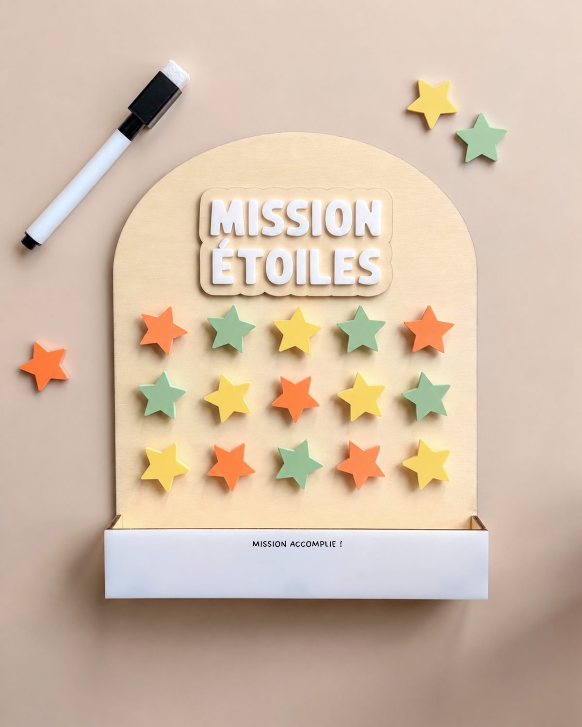 Mission étoiles - Jaune & Vert