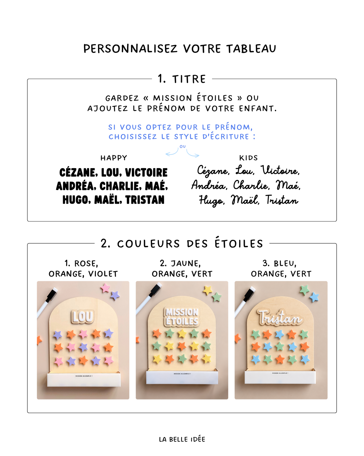 Mission étoiles - Rose & violet