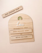 Pancarte rentrée - Arc-en-ciel