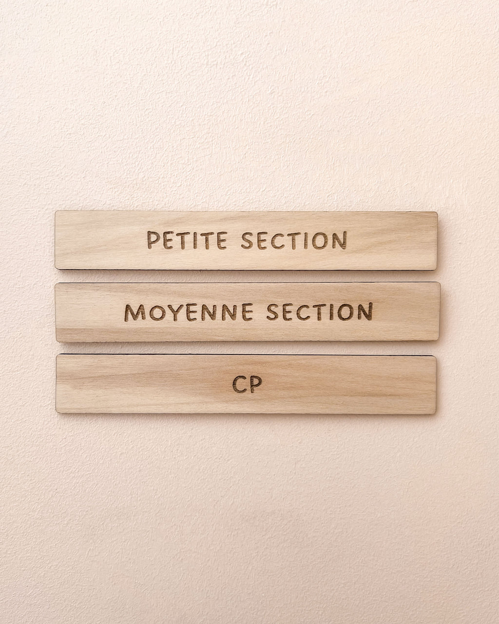 Plaque en bois Classe