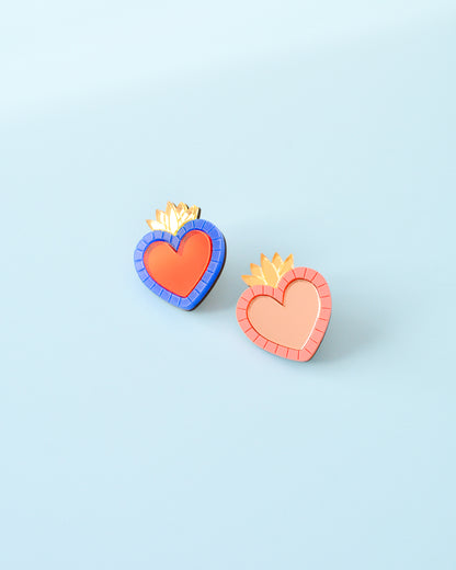 Pin's Coeur ex-voto Merci
