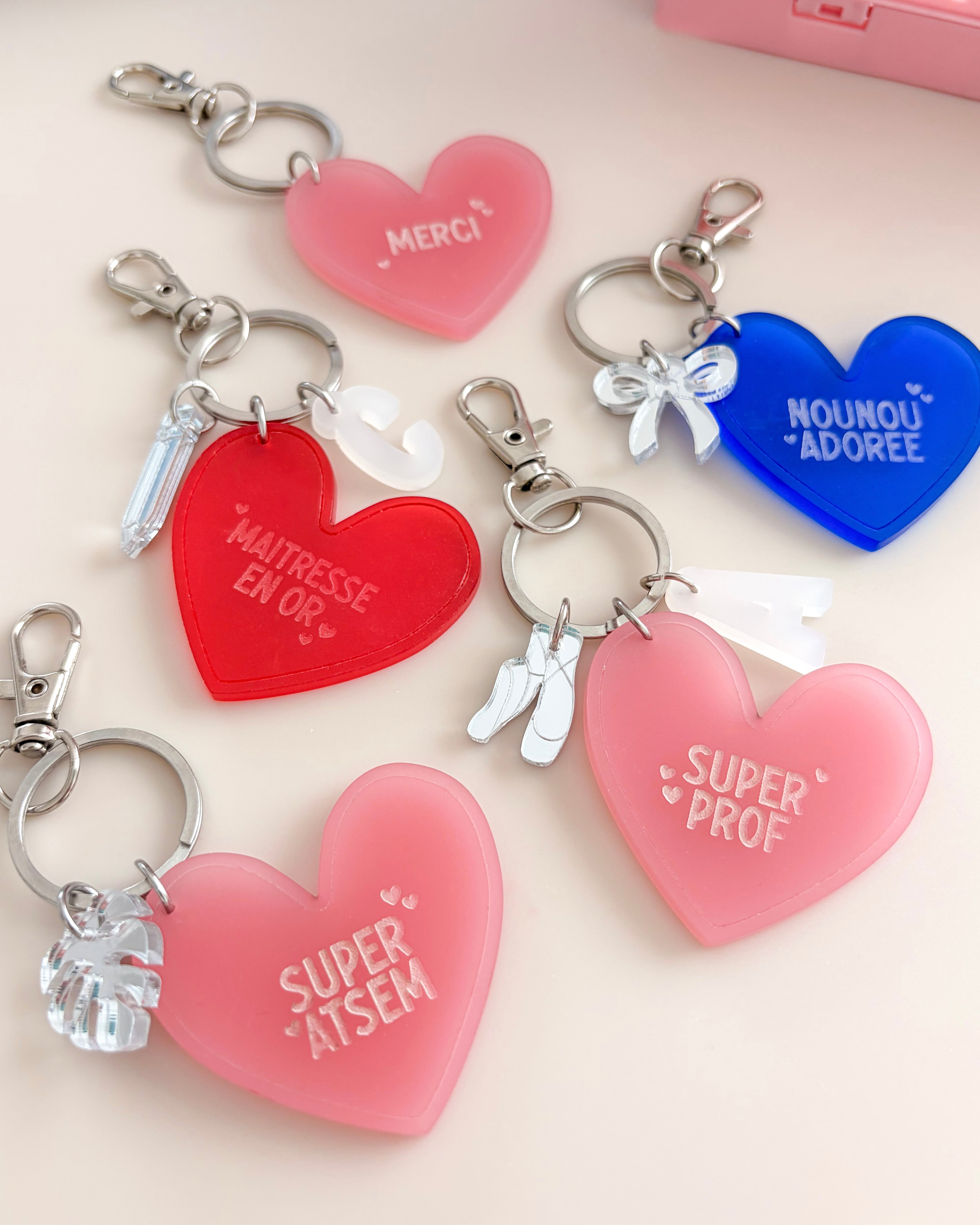 Porte-clés grigri Maîtresse en or