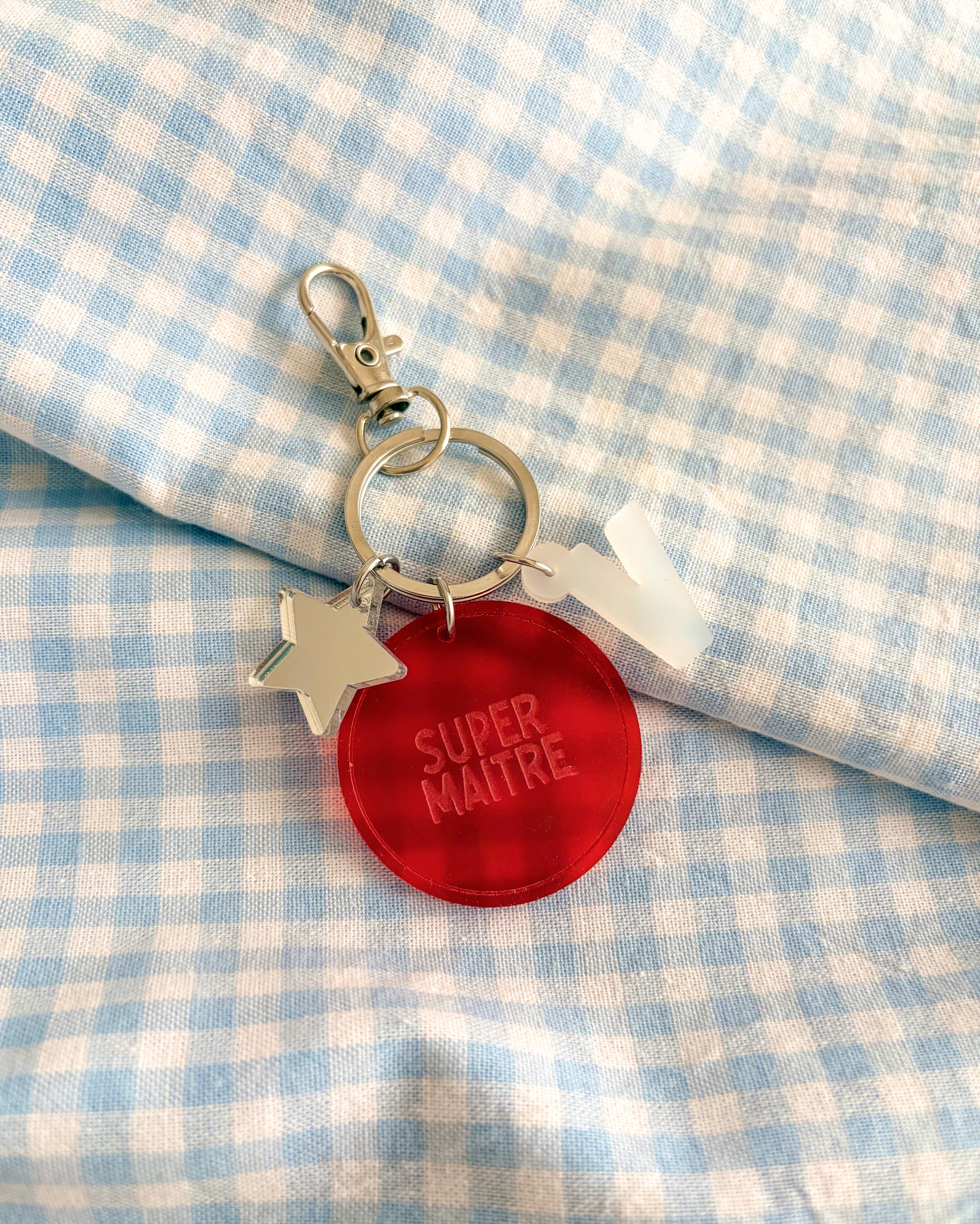 Porte-clés grigri Super maître