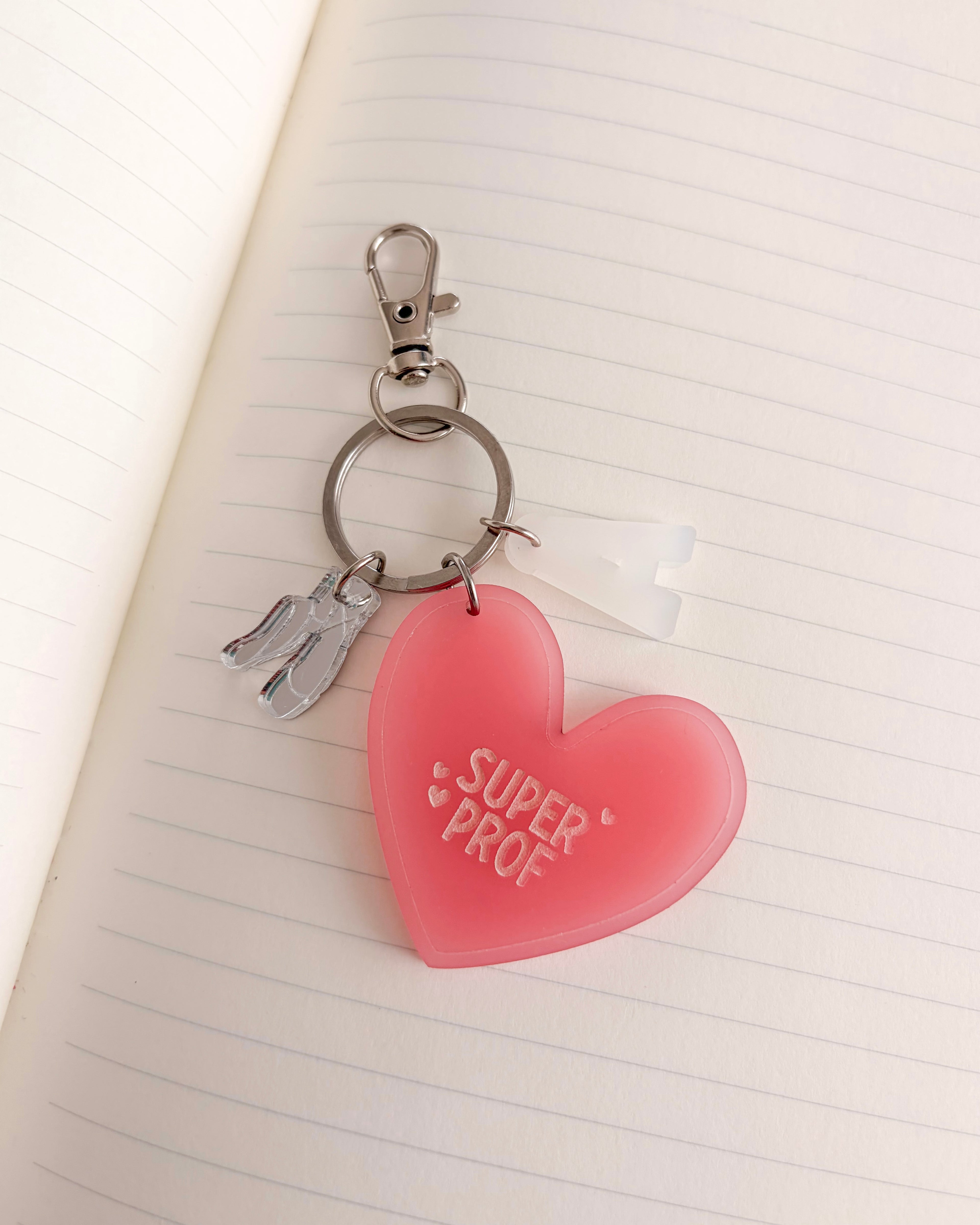 Porte-clés grigri Super prof