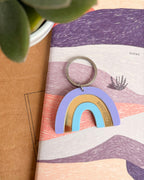 Porte-clés Arc-en-ciel Lilas