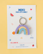 Porte-clés Arc-en-ciel Lilas