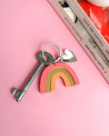 Porte-clés Arc-en-ciel Rose