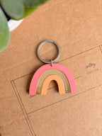 Porte-clés Arc-en-ciel Rose