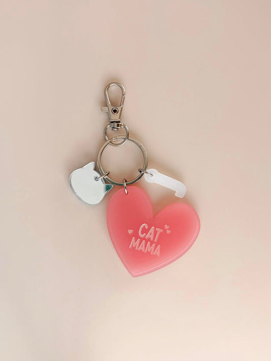 Porte-clé grigri Cat mama