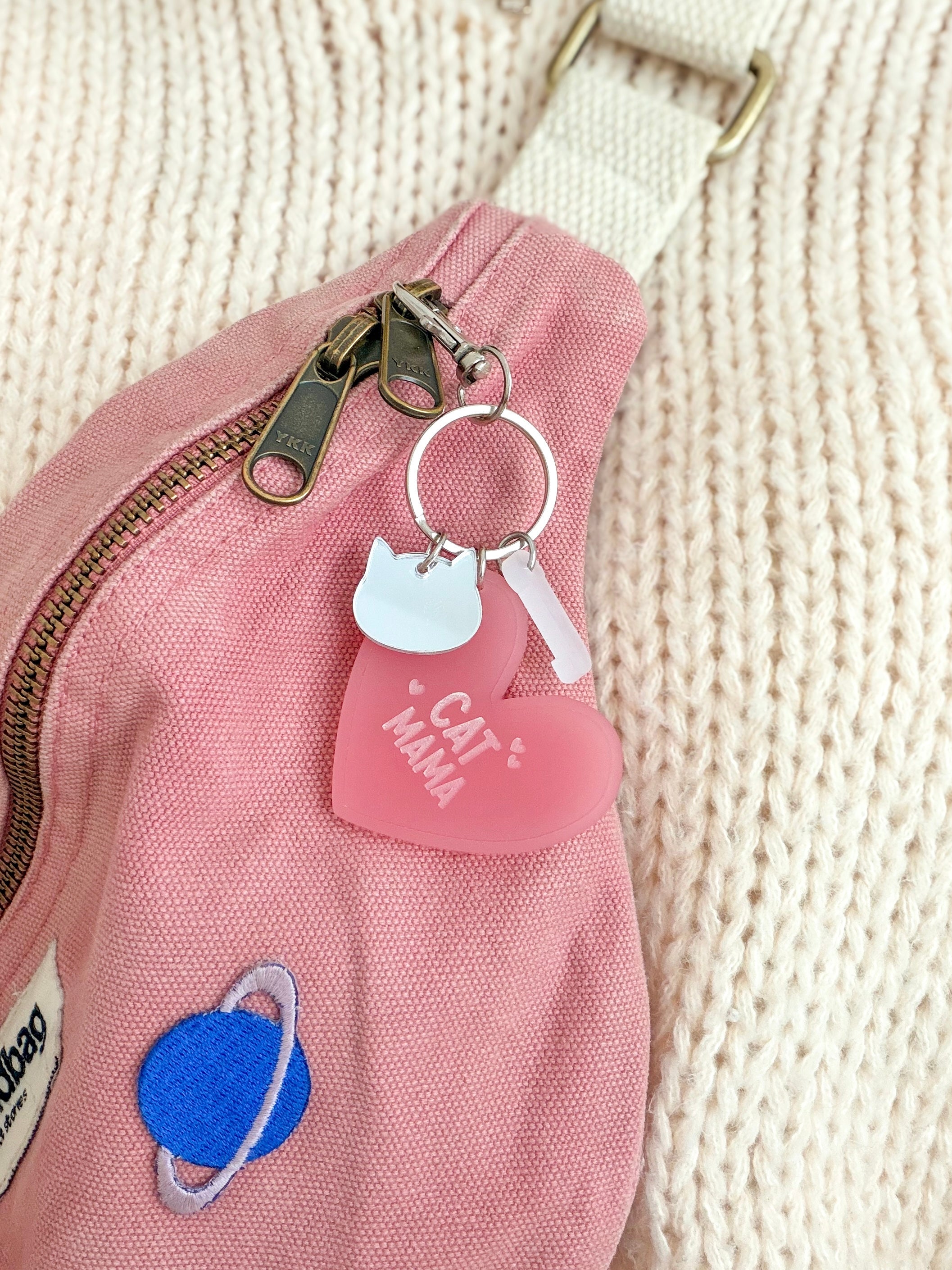 Porte-clés grigri Cat mama
