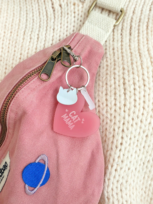 Porte-clé grigri Cat mama