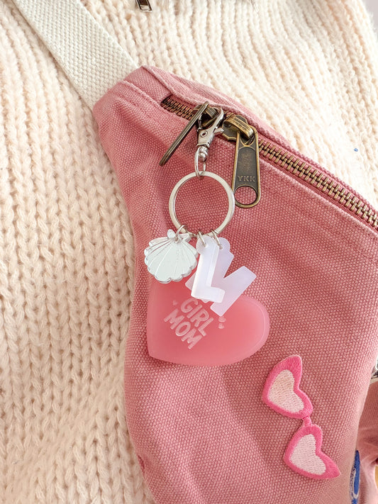 Porte-clé grigri Girl Mom