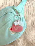 Porte-clés grigri Girl Mom
