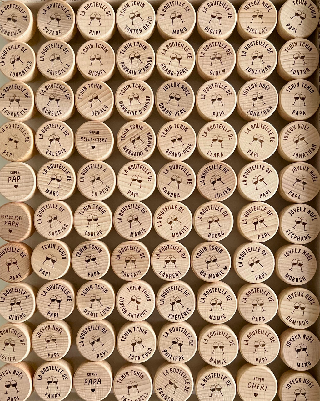 Bouchon de bouteille personnalisable