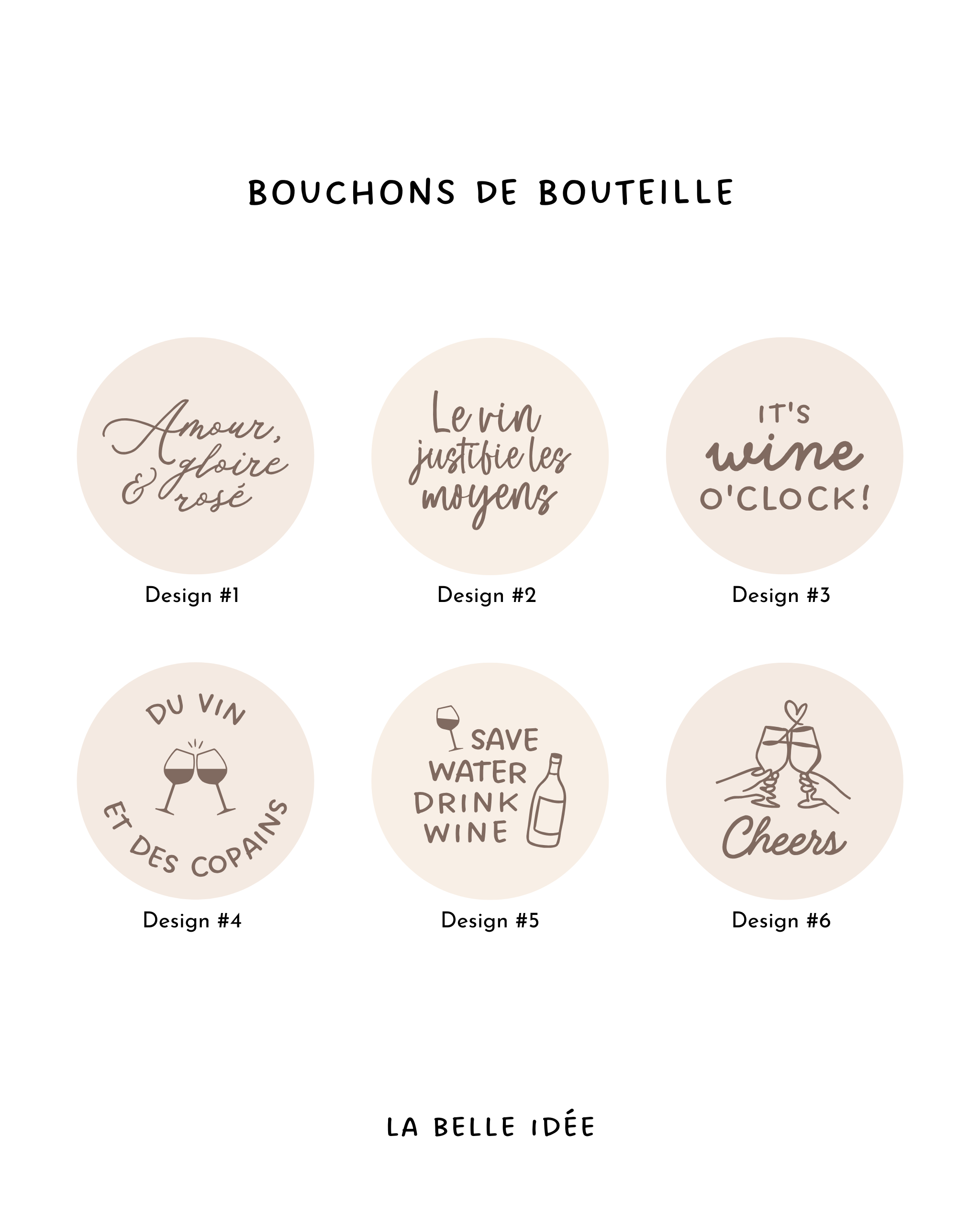 Bouchon “Amour, Gloire & Rosé”