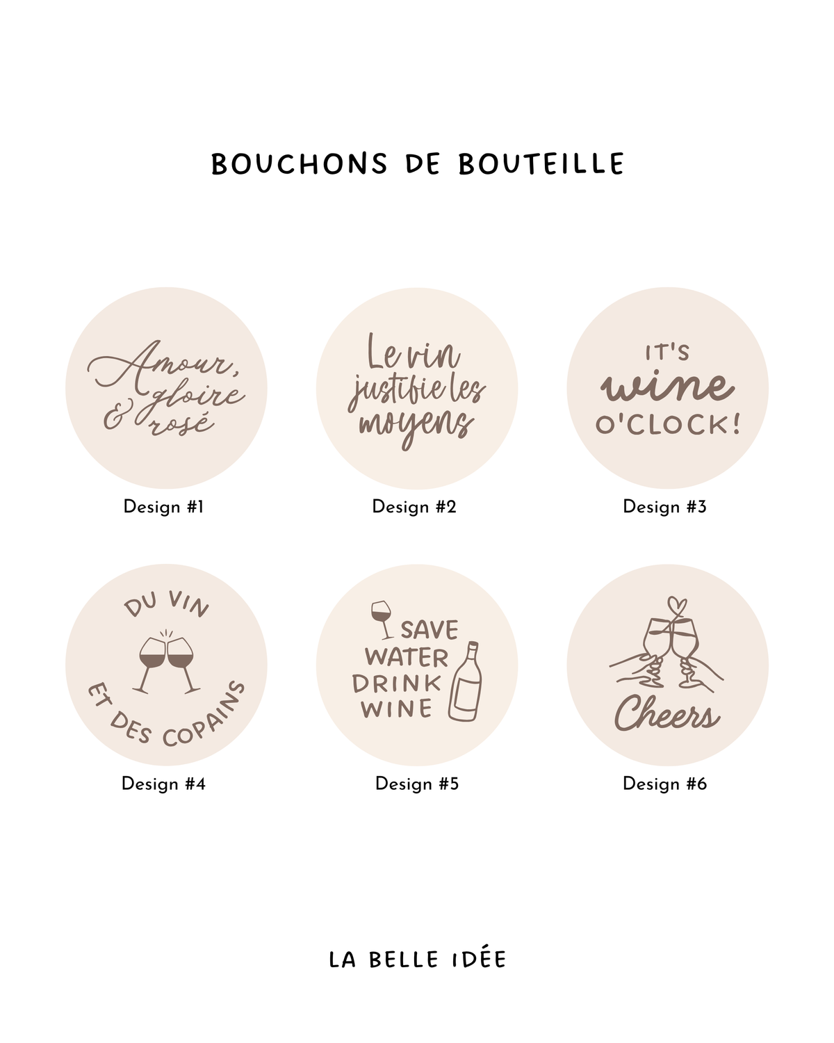 Bouchon “Save Water Drink Wine”