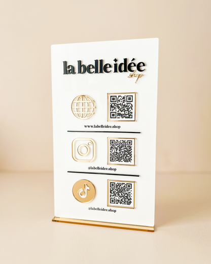 Présentoir QR codes