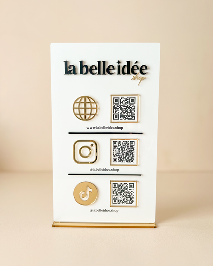 Présentoir QR codes