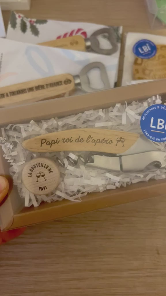 Coffret apéro - Tire-bouchon et bouchon