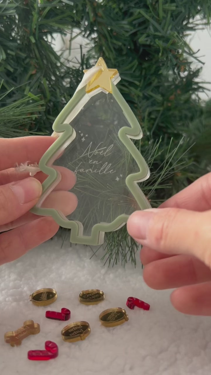 Suspension de Noël Sapin de famille