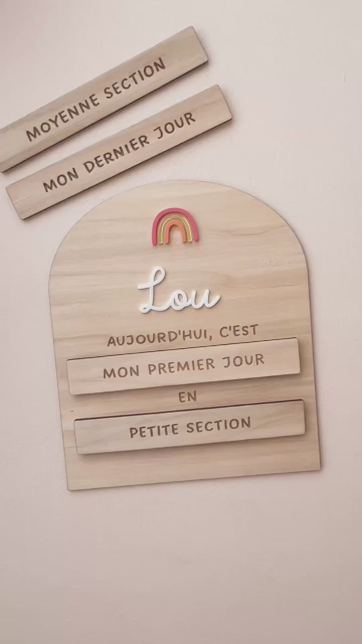 Pancarte rentrée - Fleurs