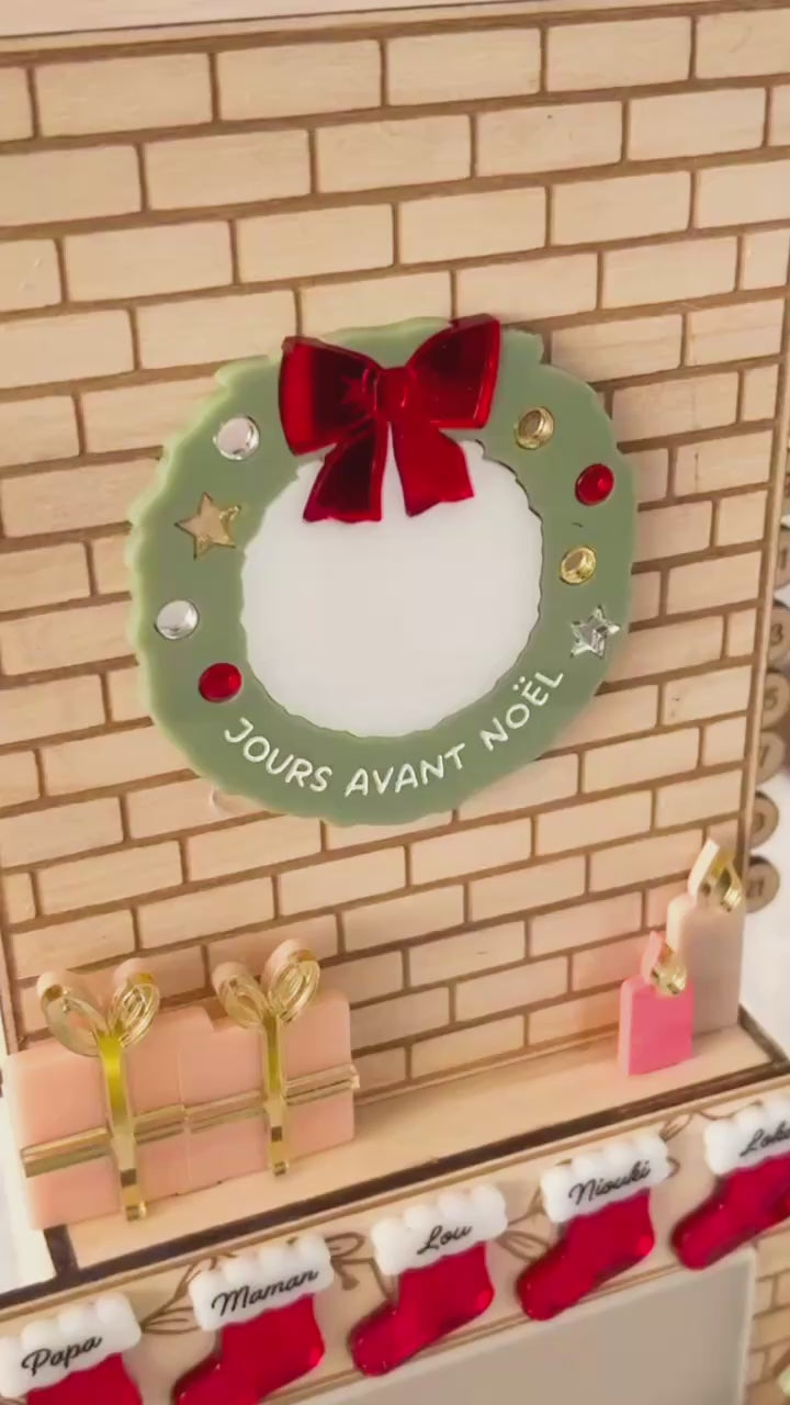 Cheminée magique de Noël - Décompte de Noël, activités et surprises